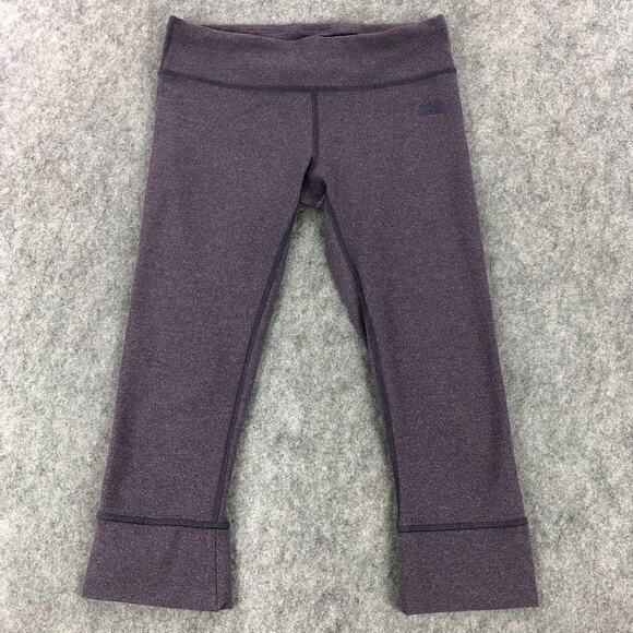 The North Face Womens Leggings Small Purple Heather Low Rise Capri Cropped - Picture 1 of 11